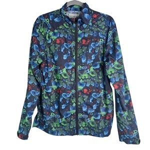 Outerknown Men’s Small Evolution Watercolor Jacket Multicolor Zip Up Windbreaker